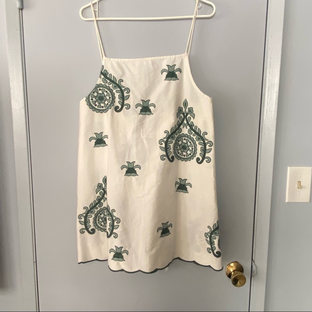 Zara white tie back dress.